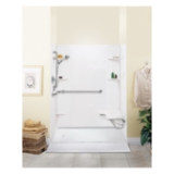 ELM® 260WHT DURAWALL® Shower Wall, 71-1/2 in H, Thermoplastic