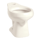 Mansfield® 131 BIS Alto™ Toilet Bowl Only, Biscuit, Round Shape, 10 in Rough-In, 15-1/8 in H Rim, 2 in Trapway