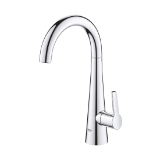 GROHE 30026002 30026_2 Ladylux Beverage Faucet with 1.75 gpm Filtration, 1.75 gpm Flow Rate, Polished Chrome, 1 Handle, Residential