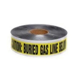 Wal-Rich 2426052 Detectable Burial Tape, Yellow, 1000 ft L x 3 in W x 6 mil THK, Polyethylene