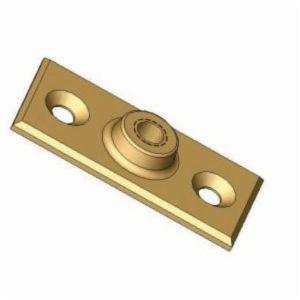 nVent CADDY 365M0050CP Wall/Ceiling Plate, 180 lb Static Load, Malleable Iron, Electro-Copper Plated