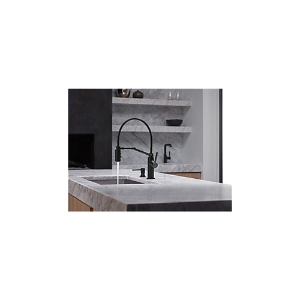 Brizo® 63221LF-BL Solna® Kitchen Faucet, 1.8 gpm Flow Rate, 8 in Center, Swivel Spout, Matte Black, 1 Handle