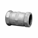 Wal-Rich 2561002 Long Compression Coupling, 1/2 in Nominal, Compression End Style, Malleable Iron