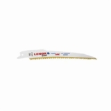 Lenox® Gold® Lazer® Power Arc Curved Reciprocating Saw Blade, 9 in L x 3/4 in W, 6, Steel Body, Universal Tang