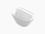 Sterling® 95337-0 Spectacle® Bathtub, Deep Soak, 60-3/16 in L x 34-1/4 in W, Center Rear Drain, White