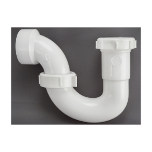 Keeney 500PVC Sink Trap J-Bend, 1-1/2 in Nominal, IPS End Style, PVC, White