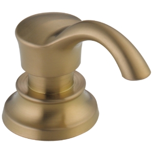DELTA® RP71543CZ Cassidy® Traditional Soap/Lotion Dispenser, 13 oz Bottle Capacity, Deck Mount, Plastic, Champagne Bronze