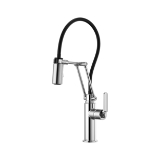 Brizo® 63244LF-PC Litze® Articulating Kitchen Faucet, 1.8 gpm Flow Rate, Swivel Spout, Polished Chrome, 1 Handle