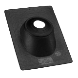 Oatey® All-Flash® No-Calk® 11919 Roof Flashing, Thermoplastic, 1-1/2 to 3 in Pipe, 11-1/4 in W x 15 in L Base