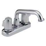 DELTA® 2121LF Classic Laundry Faucet, 4 in Center, Chrome, 2 Handles