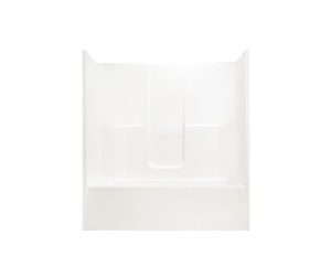 Clarion RE7236L-WH Commercial 1-Piece Tub Shower, 72 in L x 37 in W x 78 in H, AcrylX, White