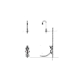 DELTA® 54T5332A Double-Pedal Surgeon Scrub-Up Valve With Inlet Stops, 1.5 gpm Flow Rate, Chrome, Commercial