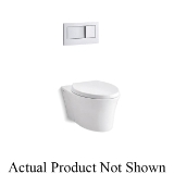 Kohler® 6303-7 Veil® 1-Piece Wall-Hung Toilet, Elongated Bowl, 0.8/1.6 gpf Flush Rate, Black