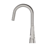 GROHE 32226DC3 Ladylux® Pull-Down Kitchen Faucet, 1.75 gpm, Supersteel, 1 Handle, 1 Faucet Hole, Residential