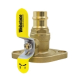 Webstone The Isolator® H-81404HV Ball Valve, 1 in Nominal, Press x Rotating Flanged End Style, Forged Brass Body, Full Port, PTFE Softgoods