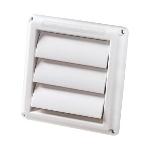 Deflecto® Supurr-Vent® HS4W/48 Vent Hood, Polypropylene, Louvered Hood, 11 in L x 6 in W x 6 in H