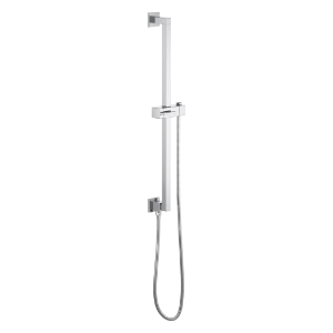 Brizo® 74799-PC Essential™ Shower Series Linear Square Universal Wall Slide Bar With Adjustable Slide, 28-7/8 in L Bar, 3-11/16 in OAD, Polished Chrome