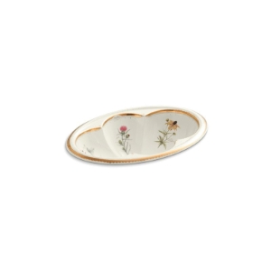 Kohler® 14271-WF-96 Bathroom Sink, Cantata®, Oval Shape, 25-1/4 in W x 17 in D x 9-1/4 in H, Drop-In Mount, Vitreous China, Prairie Flowers™ Biscuit