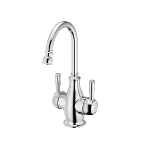 Insinkerator® 45390-ISE 2010 Showroom Instant Traditional Style Hot and Cold Water Dispenser Faucet, 360 deg Swivel Spout, Polished Chrome