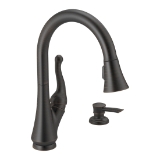 DELTA® 16968-RBSD-DST Talbott™ Pull-Down Kitchen Faucet, 1.8 gpm Flow Rate, Venetian Bronze, 1 Handle, 1 Faucet Hole, Function: Traditional, Commercial