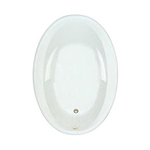 Mansfield® 6515 WH Bathtub, Pro-Fit®, Whirlpool, Oval Shape, 60 in L x 42 in W, White