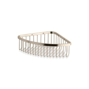 Kohler® 1897-BV Large Corner Shower Basket, 3 in H x 8-1/16 in W x 8-1/16 in D, Stainless Steel, Vibrant® Brushed Bronze