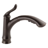 DELTA® 4353-RB-DST Linden® Kitchen Faucet, 1.5 gpm, 120 deg Swivel Spout, Venetian Bronze, 1 Handle, 1/3 Faucet Holes