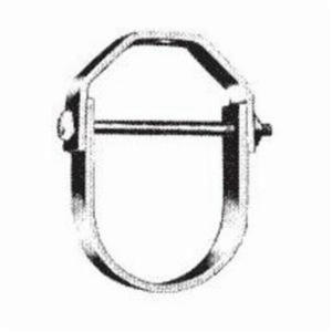 GFM 406-2 Clevis Hanger, 2 in Pipe, 3/8 in Rod, 250 lb Load, Steel, Copper Plated