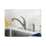 Moen® 7082SRS Kitchen Faucet, Torrance™, 1.5 gpm Flow Rate, 4 in Center, Spot Resist™ Stainless, 1 Handle