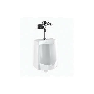 Sloan® 10001403 WEUS-1000 Standard Urinal and Flushometer, 0.125 gpf Flush Rate, Top Spud, Wall Mount, Polished Chrome