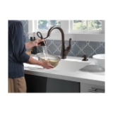 DELTA® 16968-RBSD-DST Talbott™ Pull-Down Kitchen Faucet, 1.8 gpm Flow Rate, Venetian Bronze, 1 Handle, 1 Faucet Hole, Function: Traditional, Commercial