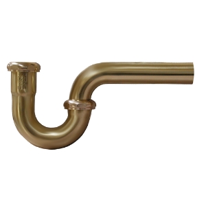 Jones Stephens™ P36125 P-Trap, 1-1/4 in Nominal, Brass, Slip-Joint Connection