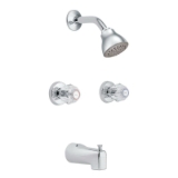 Moen® 2919EP Standard Tub and Shower Faucet Trim, 1.75 gpm Shower, Chrome