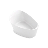 Kohler® 8331-0 Veil® Bathtub with Center Toe-Tap Drain and Kohler® Lithocast® Gloss Cover, Oval Shape, 65-3/8 in L x 36 in W, Center Drain, White