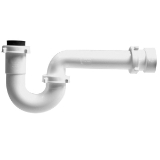 JB Products™ 837PVCBG Bayonet P-Trap with Bayonet PVC Marvel Adapter, 1-1/2 in, White, PVC