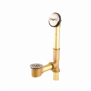 Classics™ Trip Lever Bath Drain With Pre-Adjustable Linkage, 3-1/2 in H x 5-1/4 in W, Brass, Domestic redirect to product page