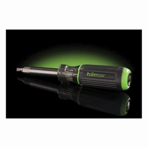 Hilmor® 1839053 9-in-1 Multi-Tool Screwdriver, 1 Pieces, Slip Resistant Grip Handle, Metal