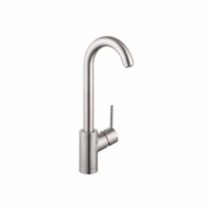 Hansgrohe 04287800 Bar Faucet, Talis S, Steel Optik, 1 Handle, 1.5 gpm