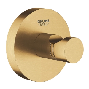 GROHE 40364GN1 40364_1 Essentials Round Robe Hook, 1 Hook, 2-1/8 in OAH x 1-3/4 in OAD, Metal, Brushed Cool Sunrise