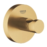 GROHE 40364GN1 40364_1 Essentials Round Robe Hook, 1 Hook, 2-1/8 in OAH x 1-3/4 in OAD, Metal, Brushed Cool Sunrise