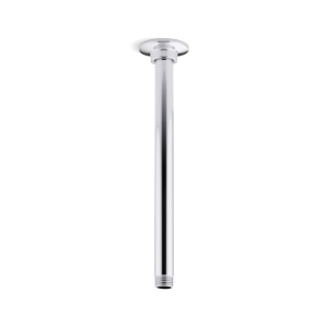 Kohler® 7392-CP Ceiling Mount Shower Arm and Flange, 11-15/16 in L x 2-1/4 in W Arm, 1/2 in NPT, Polished Chrome