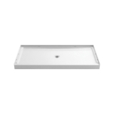 Sterling® 72331100-0 GUARD+® Shower Base, White, Center Drain, 34 in L x 60 in W x 4-3/16 in D