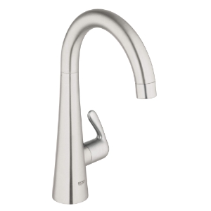 GROHE 30026SD0 Pilar Tap, Zedra, Brushed Stainless Steel, 1 Handle, 1.75 gpm