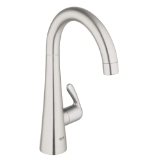 GROHE 30026SD0 Pilar Tap, Zedra, Brushed Stainless Steel, 1 Handle, 1.75 gpm