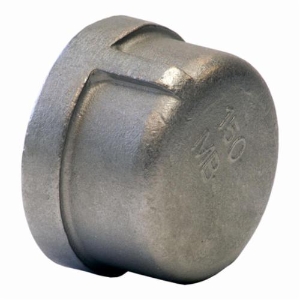 Merit Brass K416-64 Banded Pipe Cap, 4 in, FNPT, 150 lb, 304/304L Stainless Steel, Import