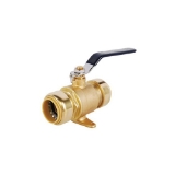 Legend INSTA-LOC II™ 456-025NL P-2200NL Drop-Ear Ball Valve, 1 in Nominal, Push End Style, Brass Body, Full Port, EPDM Rubber Softgoods