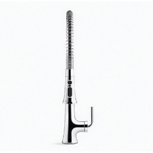 Kohler® 23765-CP Tone™ Semi-Professional Pull-Down Kitchen Sink Faucet, 1.5 gpm Flow Rate, Polished Chrome, 1 Handle, 1 Faucet Hole, Traditional