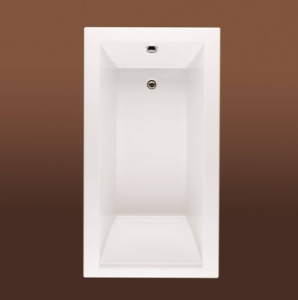 BainUltra® Origami 6030 Alcove/Drop-In Tub, White, Rectangle