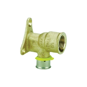 Viega 94520 PureFlow® Drop Ear Elbow, 1/2 in Nominal, Press x FNPT End Style, Bronze