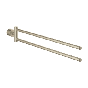 GROHE 40308EN3 40308_3 Atrio® New Double Round Towel Bar, 18-1/2 in L Bar, Metal
